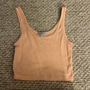 cute light orange cropped tank